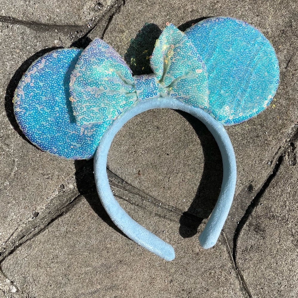 Blue Sparkly Disney Mickey Mouse Ears